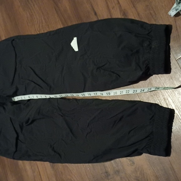 Adidas Black Sporty Track Windbreaker Jogger Belted Pants A28 - Picture 3 of 8